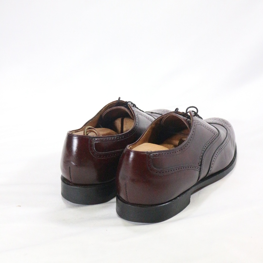 BOSTONIAN CLASSICS Burgundy Wingtip Oxford Shoes Sz 10 US Men - Picture 7 of 8